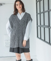 LEPSIM | 1.5ゲージMIXニットベスト　163526(ベスト)