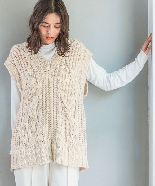 JUN MIKAMI HAND KNIT VESTハンドニットベスト
