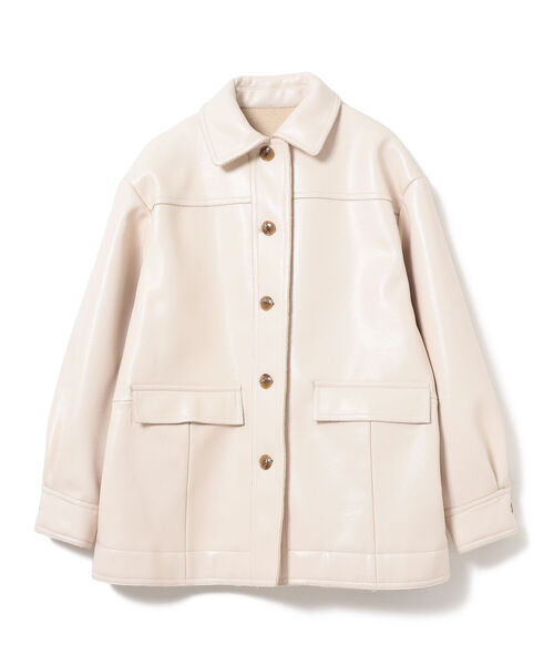 RBS(アールビーエス)の「RBS / ボンディング ブルゾン(ブルゾン・レディース・ブラック/アイボリー・ONE SIZE)」の9枚目の写真