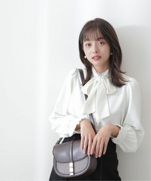 PROPORTION BODY DRESSING | 【美人百花11月号タイアップ 休井美郷さん着用商品】フリルボウタイブラウス / 1212210001(シャツ/ブラウス)