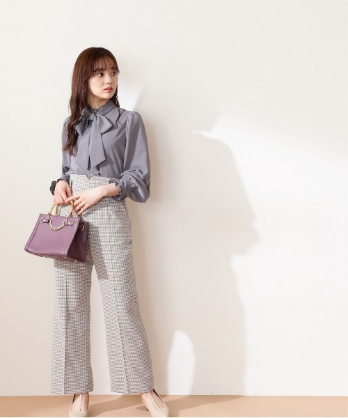 PROPORTION BODY DRESSING(プロポーションボディドレッシング)の「フリルボウタイブラウス / 1212210001(シャツ/ブラウス・レディース・ダークグレー/グレー/ホワイト系その他・MEDIUM/SMALL)」の16枚目の写真