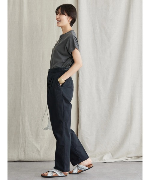 AMERICAN HOLIC(アメリカンホリック)の「綿ツイルタックパンツ(その他パンツ・レディース・ブラック/キャメル・L/M/S)」の10枚目の写真
