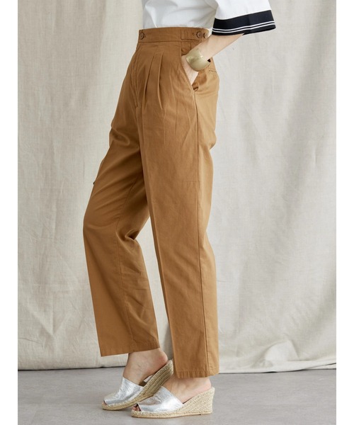 AMERICAN HOLIC(アメリカンホリック)の「綿ツイルタックパンツ(その他パンツ・レディース・ブラック/キャメル・L/M/S)」の12枚目の写真