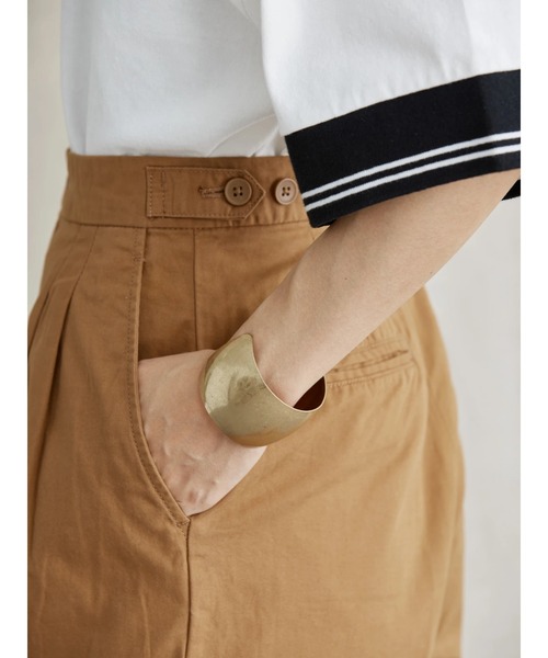 AMERICAN HOLIC(アメリカンホリック)の「綿ツイルタックパンツ(その他パンツ・レディース・ブラック/キャメル・L/M/S)」の15枚目の写真