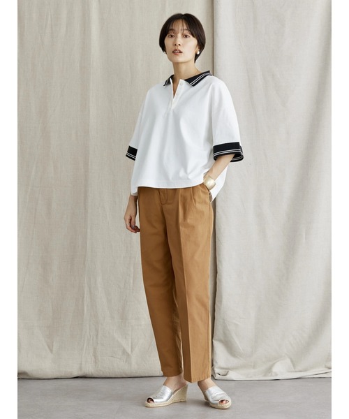 AMERICAN HOLIC(アメリカンホリック)の「綿ツイルタックパンツ(その他パンツ・レディース・ブラック/キャメル・L/M/S)」の20枚目の写真