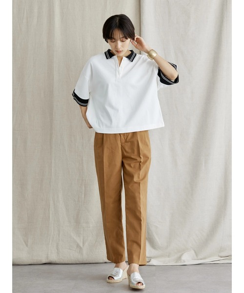 AMERICAN HOLIC(アメリカンホリック)の「綿ツイルタックパンツ(その他パンツ・レディース・ブラック/キャメル・L/M/S)」の21枚目の写真