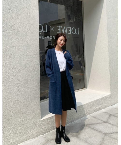 Ritzy（リッツィー）の「ロングニットカーディガン（カーディガン/ボレロ・レディース・ホワイト/アクア/グレー/レッド系・FREE）」の15枚目の写真