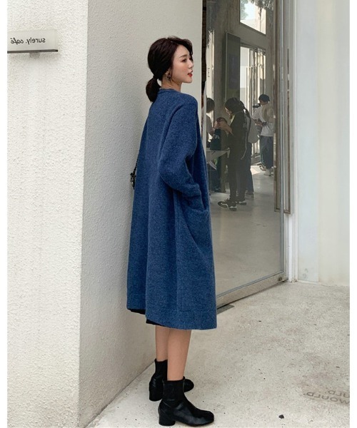 Ritzy（リッツィー）の「ロングニットカーディガン（カーディガン/ボレロ・レディース・ホワイト/アクア/グレー/レッド系・FREE）」の17枚目の写真