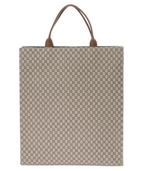 earth music&ecology(アースミュージックアンドエコロジー)の「キューブショルダートート(トートバッグ・レディース・ベージュ/ダークブラウン・FREE)」の5枚目の写真