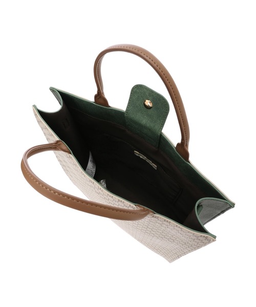 earth music&ecology(アースミュージックアンドエコロジー)の「キューブショルダートート(トートバッグ・レディース・ベージュ/ダークブラウン・FREE)」の18枚目の写真