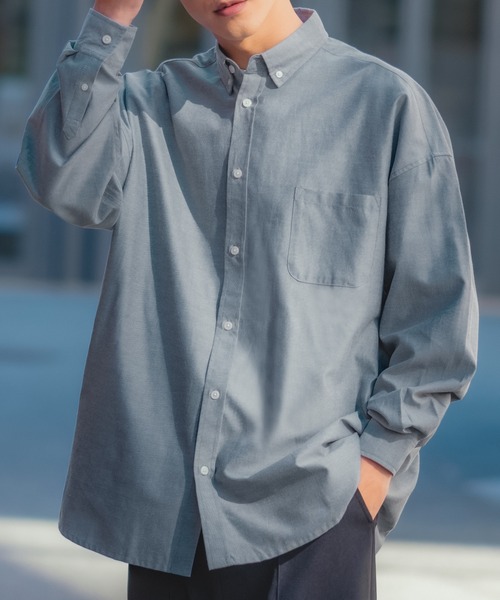 ボリオリ BOGLIOLI  長袖シャツ ブルー ボタンダウン レディース サイズ40 売れ筋商品|||アパレル 服 ランクAB  売れ筋商品|||アパレル 【中古】 ボタンダウンブラウス【長袖】【スーピマコットン】 (HDL25118