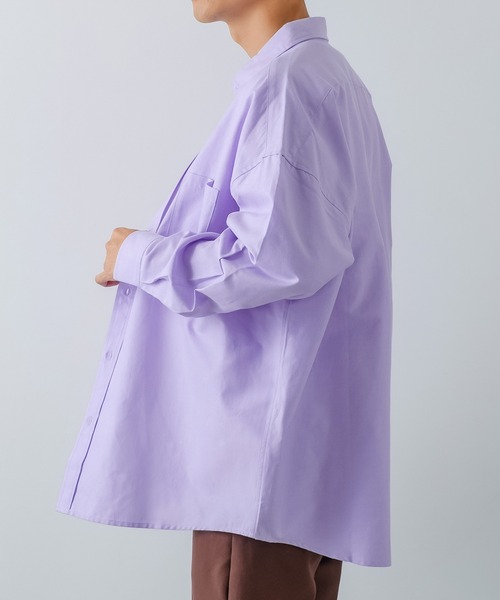 improves（インプローブス）の「【improves】オックス ボタンダウン オーバーサイズ 長袖シャツ（シャツ/ブラウス・メンズ・イエロー/サックスブルー/スカイブルー/ラベンダー/ブラック/ホワイト・LARGE/X-LARGE/MEDIUM）」の22枚目の写真