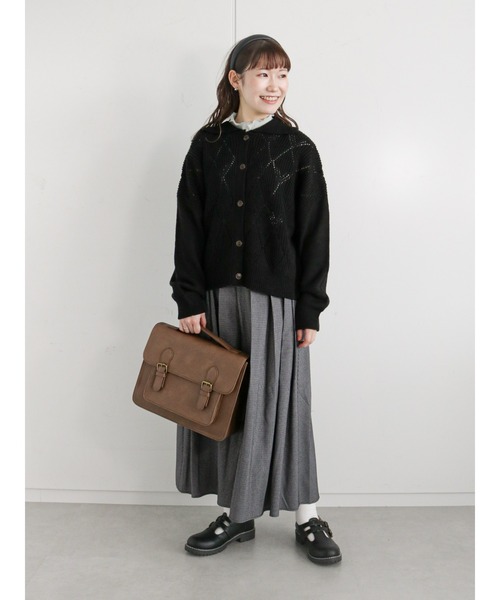 ehka sopo（エヘカソポ）の「ハイネックシアーカットソー（Tシャツ/カットソー・レディース・ブラック/ベージュ/オフホワイト/ミント・ﾌﾘ-）」の5枚目の写真