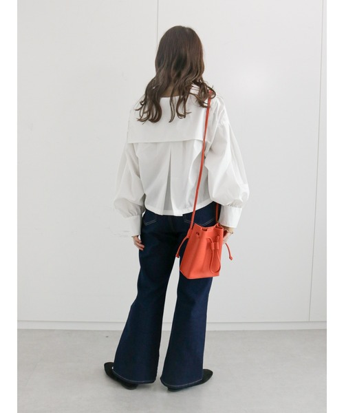 ehka sopo（エヘカソポ）の「ハイネックシアーカットソー（Tシャツ/カットソー・レディース・ブラック/ベージュ/オフホワイト/ミント・ﾌﾘ-）」の11枚目の写真