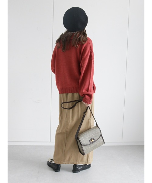 ehka sopo（エヘカソポ）の「ハイネックシアーカットソー（Tシャツ/カットソー・レディース・ブラック/ベージュ/オフホワイト/ミント・ﾌﾘ-）」の16枚目の写真