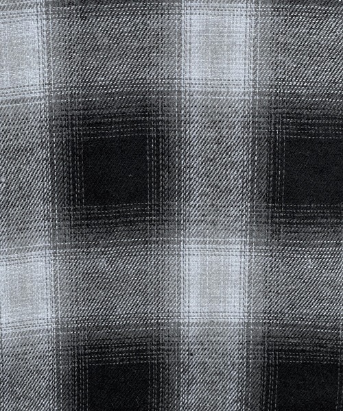 kutir（クティール）の「オンブレチェックネルシャツ（シャツ/ブラウス・メンズ・ブラック/ブラウン/ブルー・MEDIUM/LARGE）」の9枚目の写真