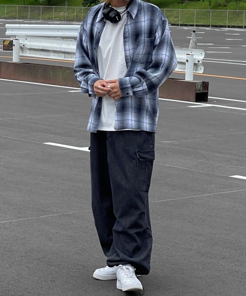 kutir（クティール）の「オンブレチェックネルシャツ（シャツ/ブラウス・メンズ・ブラック/ブラウン/ブルー・MEDIUM/LARGE）」の15枚目の写真