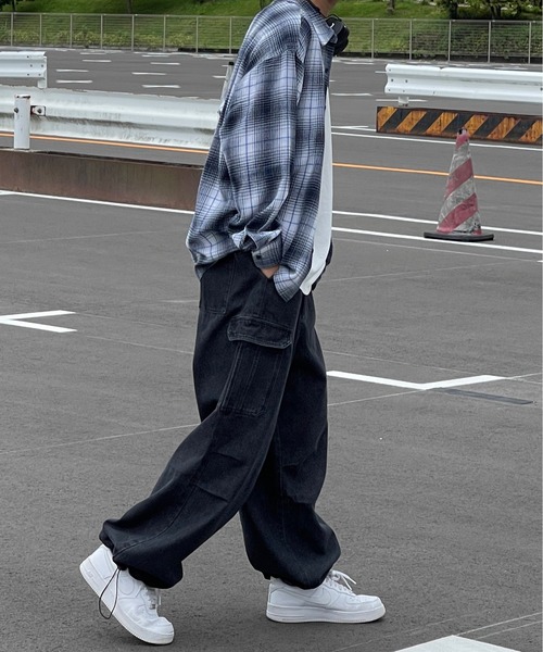 kutir（クティール）の「オンブレチェックネルシャツ（シャツ/ブラウス・メンズ・ブラック/ブラウン/ブルー・MEDIUM/LARGE）」の17枚目の写真