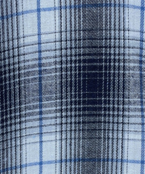 kutir（クティール）の「オンブレチェックネルシャツ（シャツ/ブラウス・メンズ・ブラック/ブラウン/ブルー・MEDIUM/LARGE）」の22枚目の写真