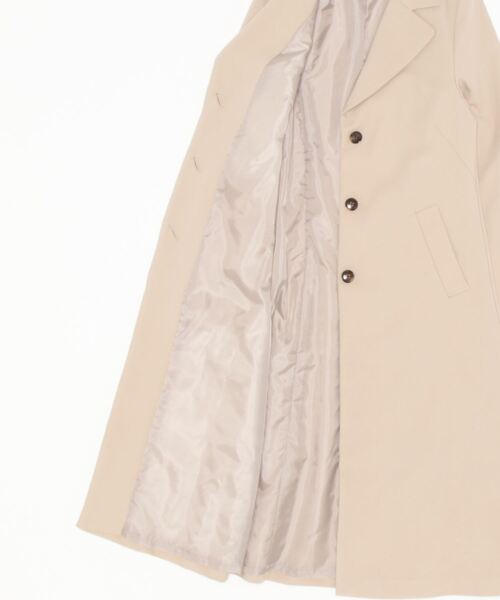 MISCH MASCH（ミッシュマッシュ）の「オータムテーラードコート（ステンカラーコート・レディース・ベージュ/モカ/ブラック・MEDIUM）」の18枚目の写真