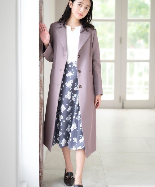 MISCH MASCH（ミッシュマッシュ）の「オータムテーラードコート（ステンカラーコート・レディース・ベージュ/モカ/ブラック・MEDIUM）」の16枚目の写真