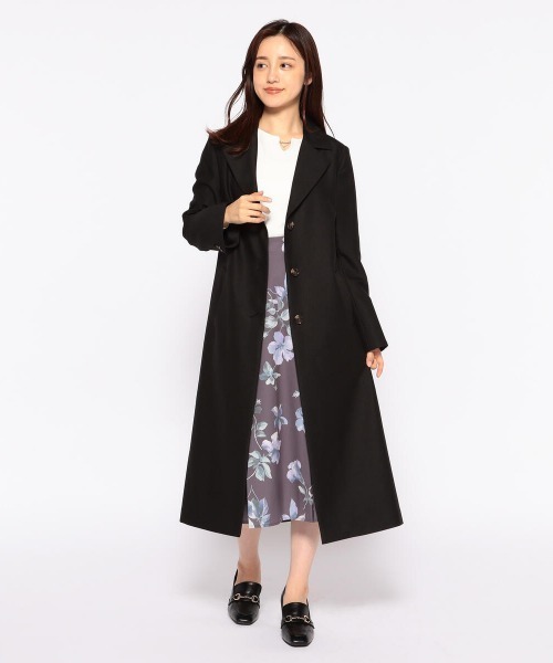 MISCH MASCH（ミッシュマッシュ）の「オータムテーラードコート（ステンカラーコート・レディース・ベージュ/モカ/ブラック・MEDIUM）」の5枚目の写真