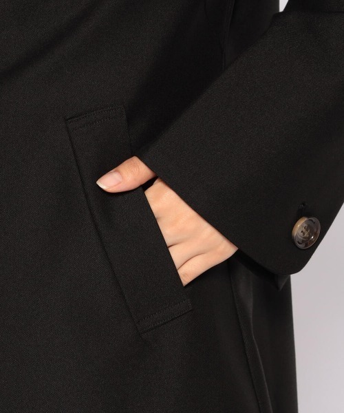 MISCH MASCH（ミッシュマッシュ）の「オータムテーラードコート（ステンカラーコート・レディース・ベージュ/モカ/ブラック・MEDIUM）」の10枚目の写真