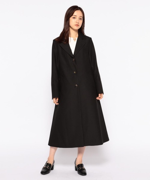 MISCH MASCH（ミッシュマッシュ）の「オータムテーラードコート（ステンカラーコート・レディース・ベージュ/モカ/ブラック・MEDIUM）」の12枚目の写真