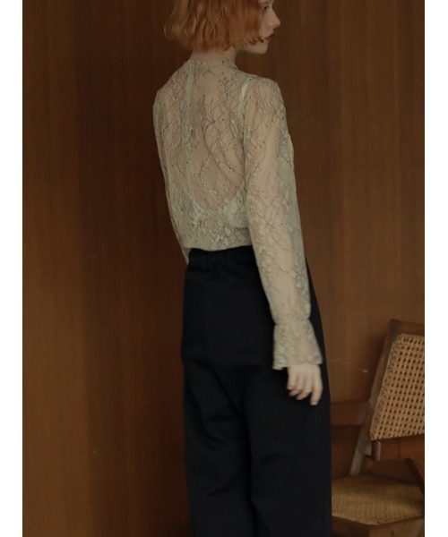 AMAIL(アマイル)の「Mature sweet lace cloth(シャツ/ブラウス・レディース・ピンク/ブラック/ベージュ・FREE)」の10枚目の写真