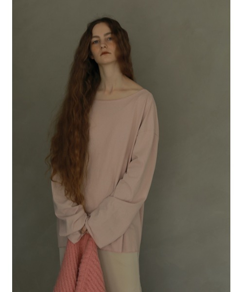 AMAIL(アマイル)の「2way open loose cloth(Tシャツ/カットソー・レディース・ホワイト/ブラック/ピンク・FREE)」の8枚目の写真