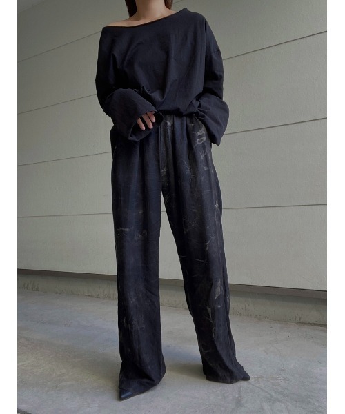 AMAIL(アマイル)の「2way open loose cloth(Tシャツ/カットソー・レディース・ホワイト/ブラック/ピンク・FREE)」の20枚目の写真