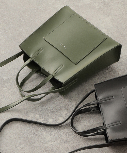 JOURNAL STANDARD SELECT（ジャーナルスタンダードセレクト）の「【YAHKI /ヤーキ】W FACE MINI TOTE：ショルダートートバッグ（ショルダーバッグ・レディース・ブラック/グリーン/オレンジ・FREE）」の3枚目の写真