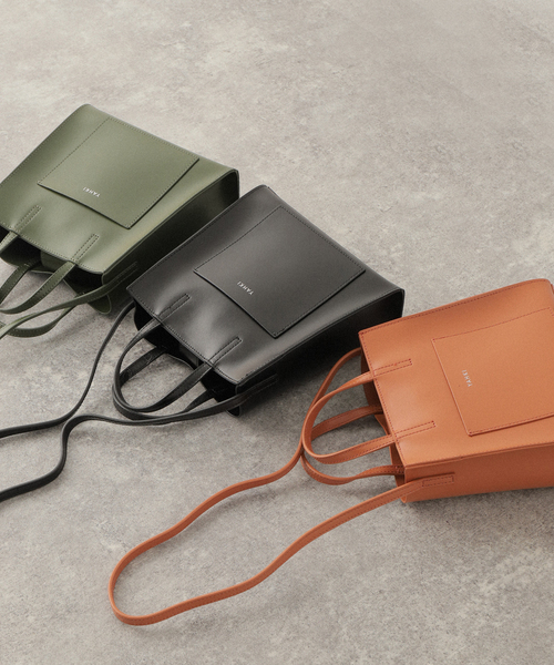 JOURNAL STANDARD SELECT（ジャーナルスタンダードセレクト）の「【YAHKI /ヤーキ】W FACE MINI TOTE：ショルダートートバッグ（ショルダーバッグ・レディース・ブラック/グリーン/オレンジ・FREE）」の4枚目の写真