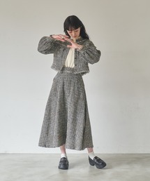idem | tweed flare skirt/ツイードフレアスカート(スカート)