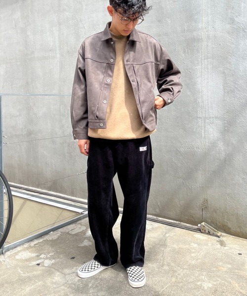 CIAOPANIC（チャオパニック）の「フェイクスエードショートレングスジャケット（ブルゾン・メンズ・ブラウン/ブラック・MEDIUM/LARGE）」の19枚目の写真