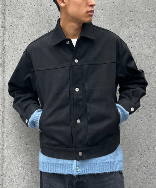 CIAOPANIC（チャオパニック）の「フェイクスエードショートレングスジャケット（ブルゾン・メンズ・ブラウン/ブラック・MEDIUM/LARGE）」の22枚目の写真