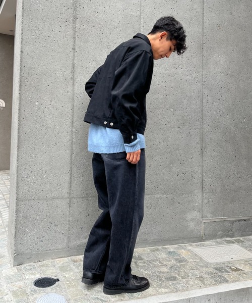 CIAOPANIC（チャオパニック）の「フェイクスエードショートレングスジャケット（ブルゾン・メンズ・ブラウン/ブラック・MEDIUM/LARGE）」の5枚目の写真