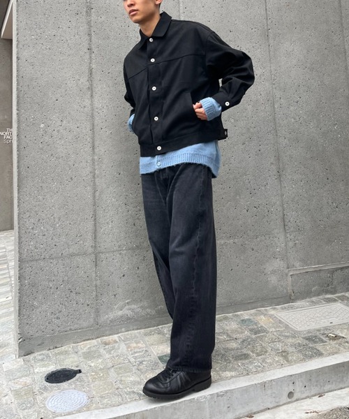 CIAOPANIC（チャオパニック）の「フェイクスエードショートレングスジャケット（ブルゾン・メンズ・ブラウン/ブラック・MEDIUM/LARGE）」の13枚目の写真