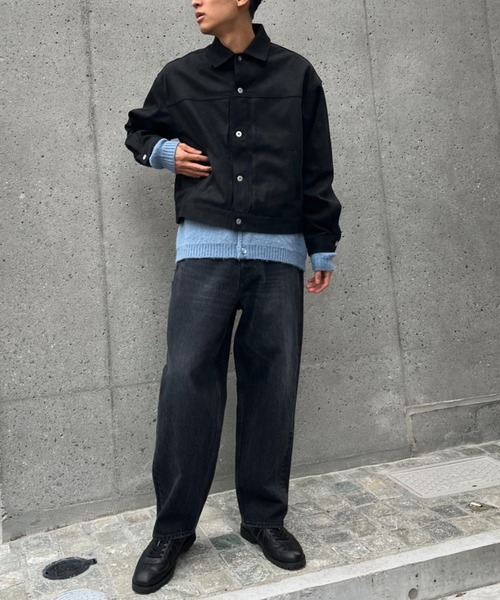 CIAOPANIC（チャオパニック）の「フェイクスエードショートレングスジャケット（ブルゾン・メンズ・ブラウン/ブラック・MEDIUM/LARGE）」の17枚目の写真