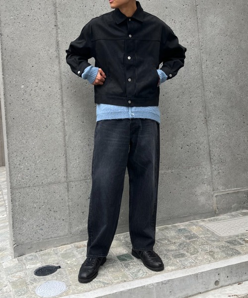 CIAOPANIC（チャオパニック）の「フェイクスエードショートレングスジャケット（ブルゾン・メンズ・ブラウン/ブラック・MEDIUM/LARGE）」の9枚目の写真