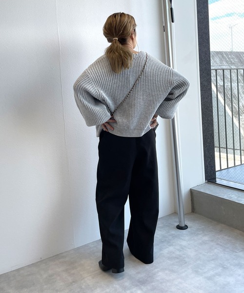 w closet(ダブルクローゼット)の「パール付カーディガン(カーディガン/ボレロ・レディース・オフホワイト/グレー/ブラック/ベージュ・FREE)」の19枚目の写真