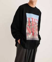 【THE MET × ADAM ET ROPE'】LOGO PHOTO LONG SLEEVE TEE