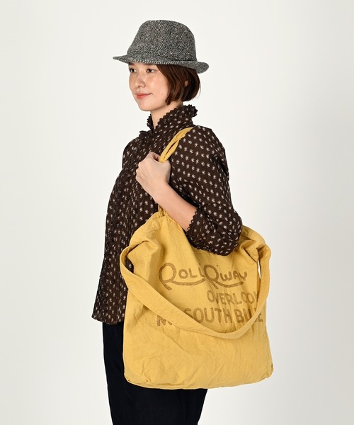 45R(フォーティファイブアール)の「45星バッグ(大)(トートバッグ・レディース・オフホワイト/ブラウン/マスタード・FREE)」の4枚目の写真