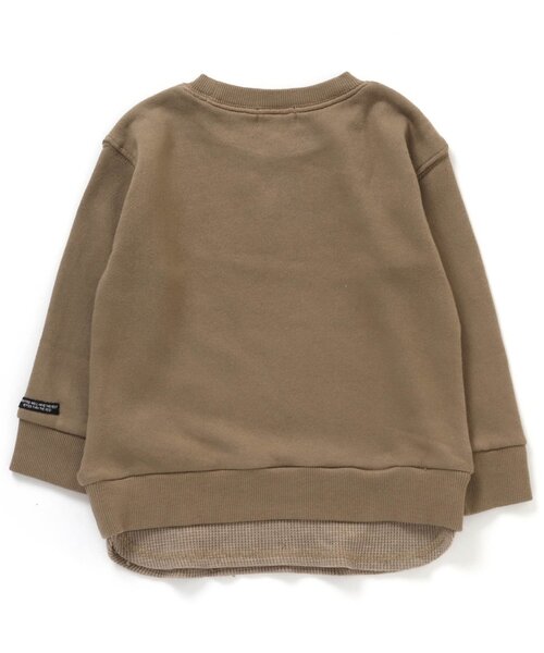 F.O.KIDS(エフオーキッズ)の「ガーメントダイレイヤードライクトレーナー(スウェット・キッズ・レッド/パープル/ベージュ/ブラック/カーキ・80/90/95/100/110/120/130/140)」の9枚目の写真