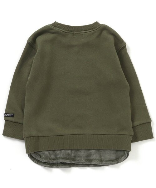 F.O.KIDS(エフオーキッズ)の「ガーメントダイレイヤードライクトレーナー(スウェット・キッズ・レッド/パープル/ベージュ/ブラック/カーキ・80/90/95/100/110/120/130/140)」の11枚目の写真