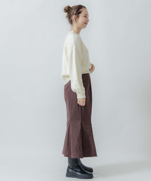 flower(フラワー)の「ニュアンスブーケニット(ニット/セーター・レディース・パープル/アイボリー・FREE)」の6枚目の写真