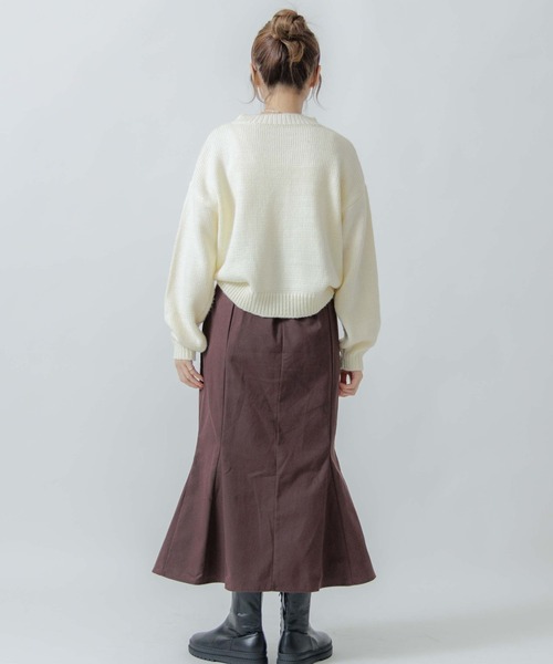 flower(フラワー)の「ニュアンスブーケニット(ニット/セーター・レディース・パープル/アイボリー・FREE)」の21枚目の写真