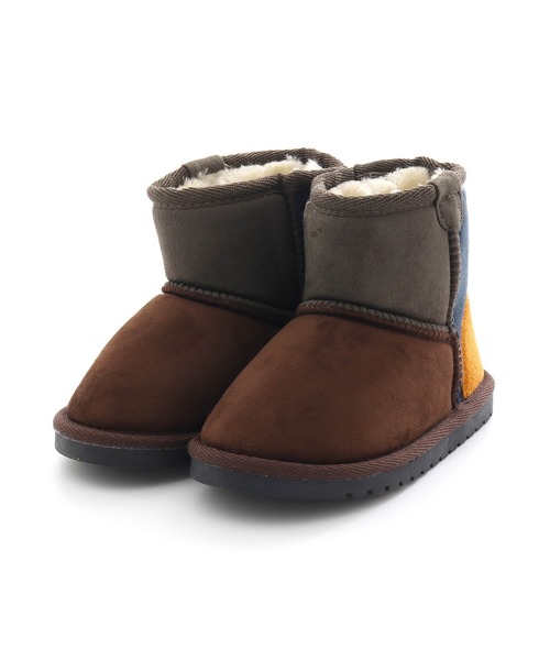 F.O.KIDS(エフオーキッズ)の「F.O.KIDS/エフオーキッズ ボアブーツトドラー(ブーツ・キッズ・ベージュ/ブラウン/ブラック/ブラウン系/ピンク・18/20/19)」の3枚目の写真