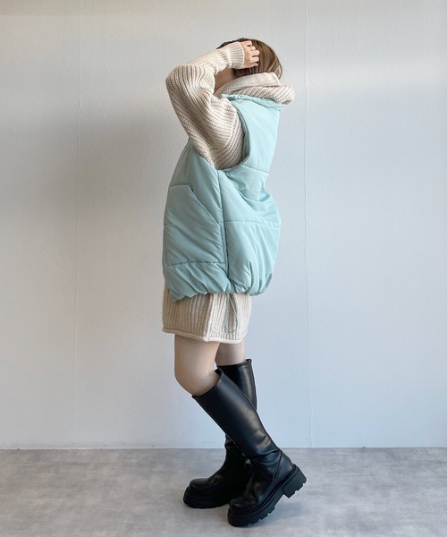 w closet(ダブルクローゼット)の「【マルチウェイ】ロングスリーブBIGニット&バラクラバSET(ニット/セーター・レディース・ラベンダー/ライトピンク/アイボリー・FREE)」の4枚目の写真