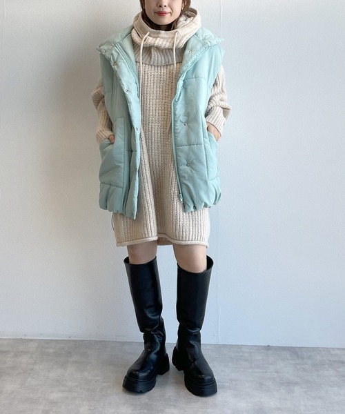 w closet(ダブルクローゼット)の「【マルチウェイ】ロングスリーブBIGニット&バラクラバSET(ニット/セーター・レディース・ラベンダー/ライトピンク/アイボリー・FREE)」の8枚目の写真